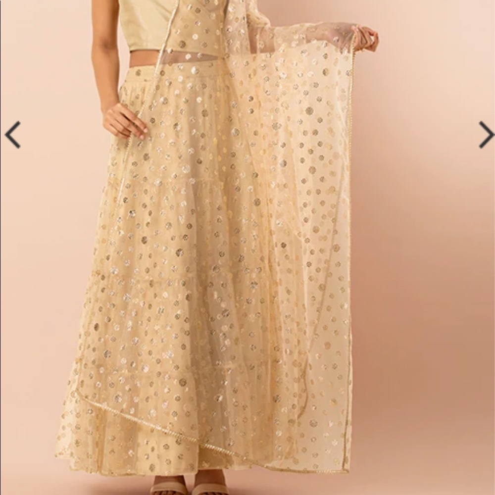 Gold dupatta scarf